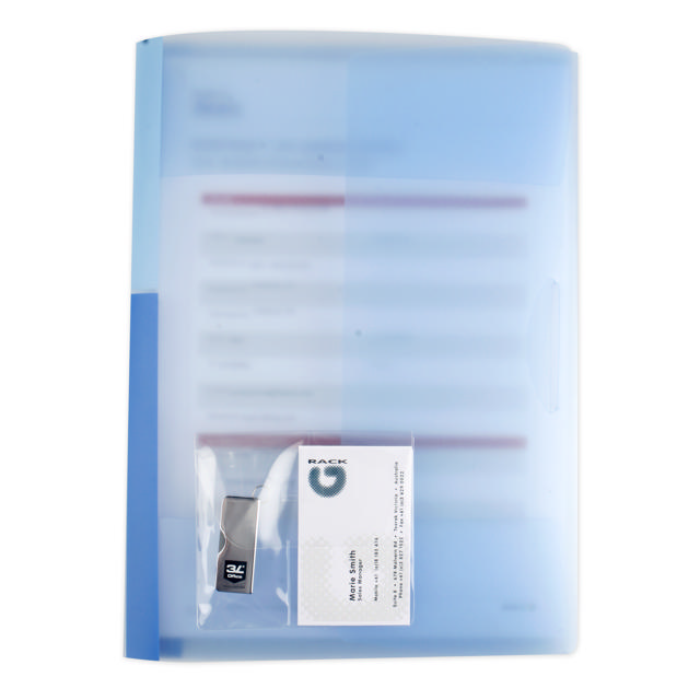 Self-adhesive USB Business Card Pocket