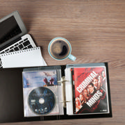 DVD Bundle, 50 Double DVD Sleeves with Felt, 2 DVD Binders