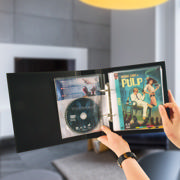 DVD Bundle, 50 Double DVD Sleeves with Felt, 2 DVD Binders