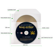 Single / Double Blu-Ray Sleeves with Felt & Binder Holes