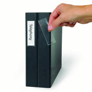 Self-adhesive Label Holder, Permanent, 25 x 102 mm, with Printable Inserts