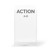 Self-adhesive Label Holder, Permanent, 46 x 75 mm, with Inserts