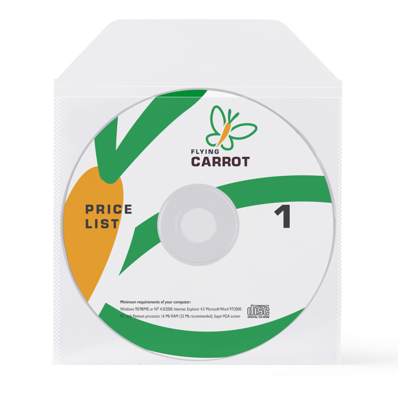 Biodegradable CD/DVD Pocket, with Flap