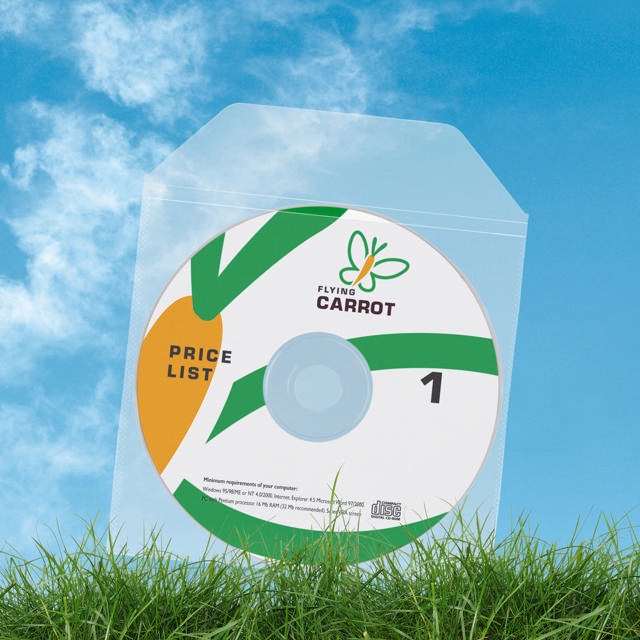 Biodegradable CD/DVD Pocket, with Flap