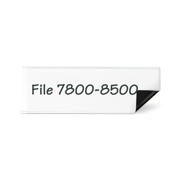 Magnetic Label Holder, 35 x 102 mm, with Inserts