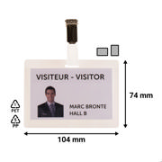 Self Laminating Badge, Horizontal