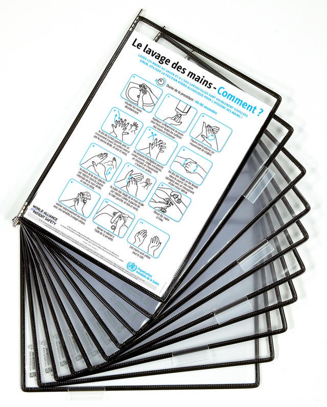 Tarifold Antimicrobial Pivoting Pocket, A4, Portrait