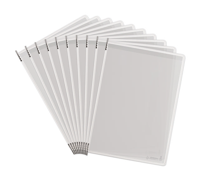 Tarifold Antimicrobial Stainless Steel Pivoting Pocket, A4, Portrait