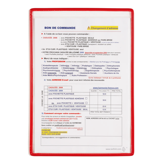 Tarifold Standard Pocket, without Pivots, A4