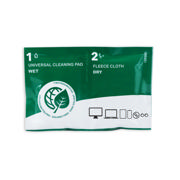 Universal Premium Cleaning Cloths for Discs & Screens - Wet+Dry