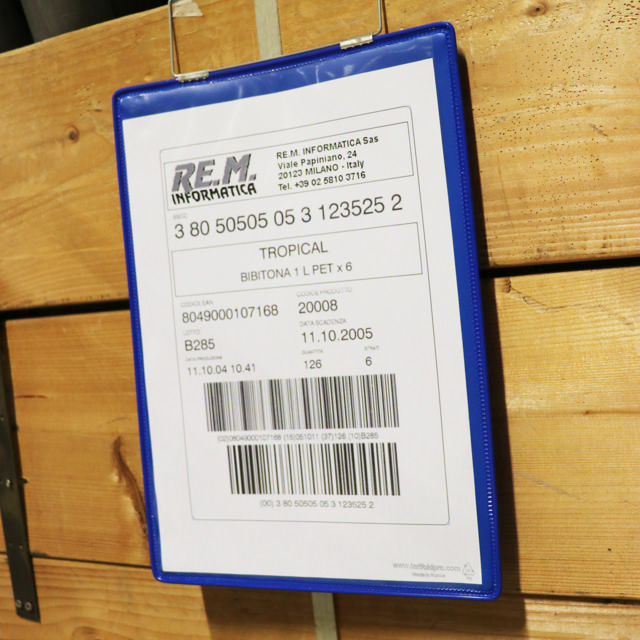 Hanging Reinforced Logistic ID Pocket, A4, Portrait, Side Loading