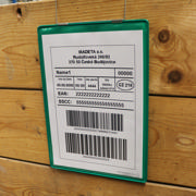 Hanging Reinforced Logistic ID Pocket, A4, Portrait, Side Loading