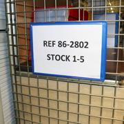 Hanging Reinforced Logistic ID Pocket, A4, Landscape, Side Loading