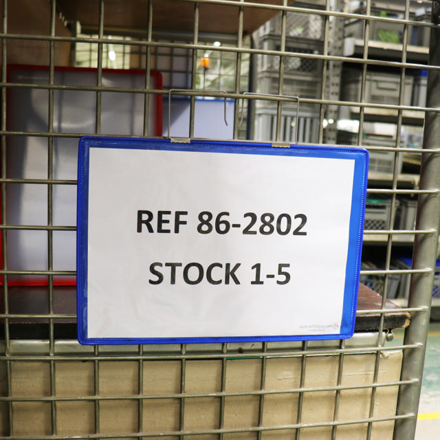 Hanging Reinforced Logistic ID Pocket, A4, Landscape, Side Loading