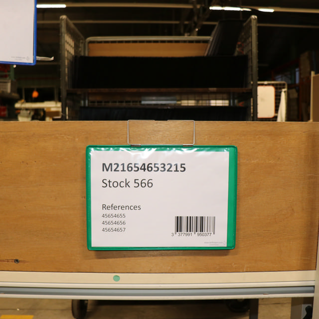 Hanging Reinforced Logistic ID Pocket, A4, Landscape, Side Loading