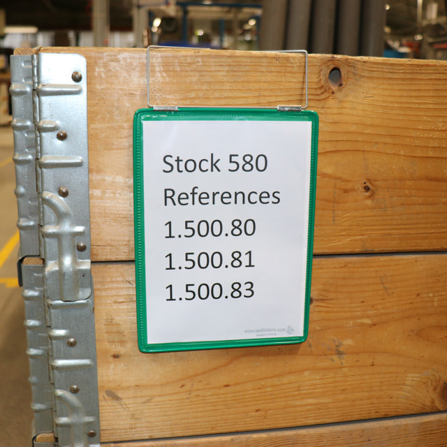 Hanging Reinforced Logistic ID Pocket, A5, Portrait, Side Loading