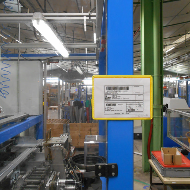 Magnetic Reinforced Logistic ID Pocket, A4, Landscape, Side Loading