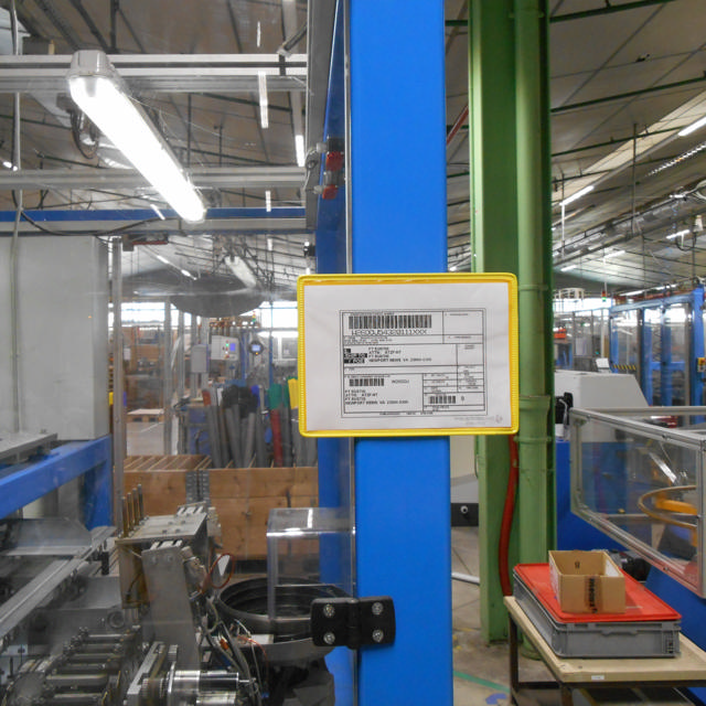 Magnetic Reinforced Logistic ID Pocket, A4, Landscape, Side Loading