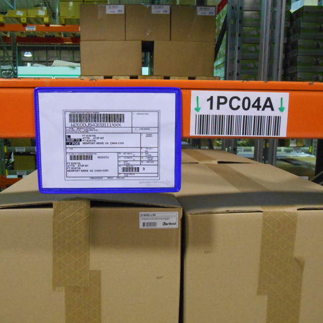 Magnetic Reinforced Logistic ID Pocket, A5, Landscape, Side Loading