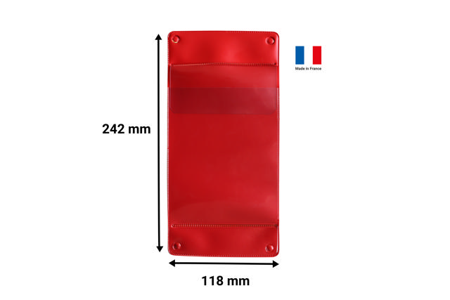 Hanging Logistic ID Pocket with Flap, A6