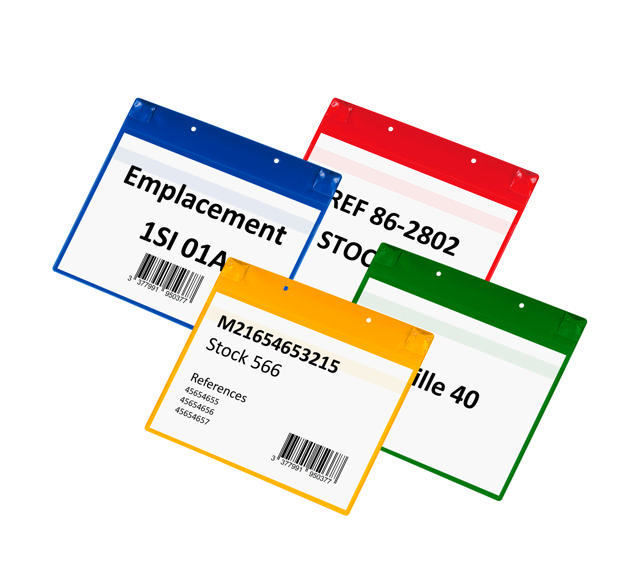 Magnetic Logistic ID Pocket, with Neodymiums and Flap, A4, Landscape