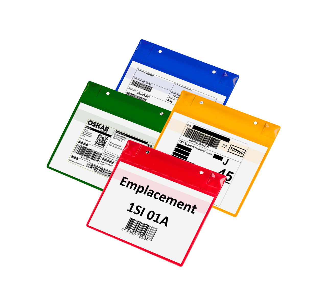 Magnetic Logistic ID Pocket, with Neodymiums and Flap, A5, Landscape