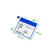 Magnetic Logistic ID Pocket, with Neodymiums and Flap, A5, Landscape