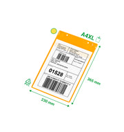 Magnetic Logistic ID Pocket, with Neodymiums and Flap, A4 XL, Portrait