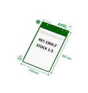 Magnetic Logistic ID Pocket, with Neodymiums and Flap, A4 XL, Portrait
