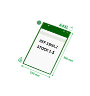 Magnetic Logistic ID Pocket, with Neodymiums and Flap, A4 XL, Portrait