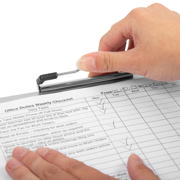 Clipboard with Flap, Aluminium, A4, Portrait