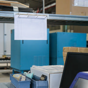 Magnetic 4-Ring Display Support, Aluminium, A4