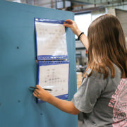 Magnetic 4-Ring Display Support, Aluminium, A4