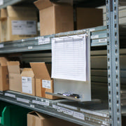 Magnetic 4-Ring Display Binder with Ledge, Aluminium, A4, Landscape