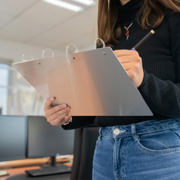 4-ring Display Binder, with Magnetic Attachment, Aluminium, A4, Landscape