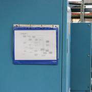 4-ring Display Binder, with Magnetic Attachment, Aluminium, A4, Landscape