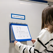 4-ring Display Binder, with Magnetic Attachment, Aluminium, A4, Landscape