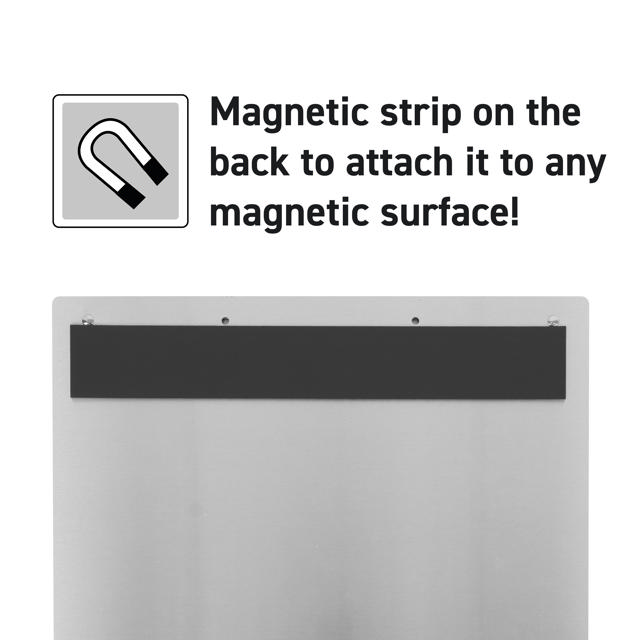 4-ring Display Binder, with Magnetic Attachment, Aluminium, A4, Landscape