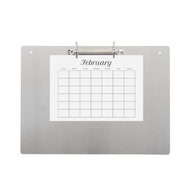 2-ring Display Binder, with Magnetic Attachment, Aluminium, A4, Landscape