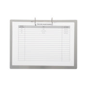 2-ring Display Binder, with Magnetic Attachment, Aluminium, A4, Landscape