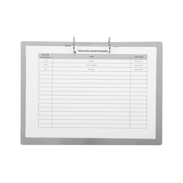 2-ring Display Binder, with Magnetic Attachment, Aluminium, A4, Landscape