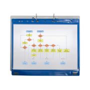 2-ring Display Binder, with Magnetic Attachment, Aluminium, A4, Landscape
