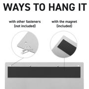 2-ring Display Binder, with Magnetic Attachment, Aluminium, A4, Landscape