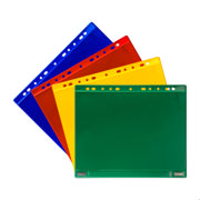 Magnetic Perforated Pocket, Neodymium Magnets, Double-sided, A4
