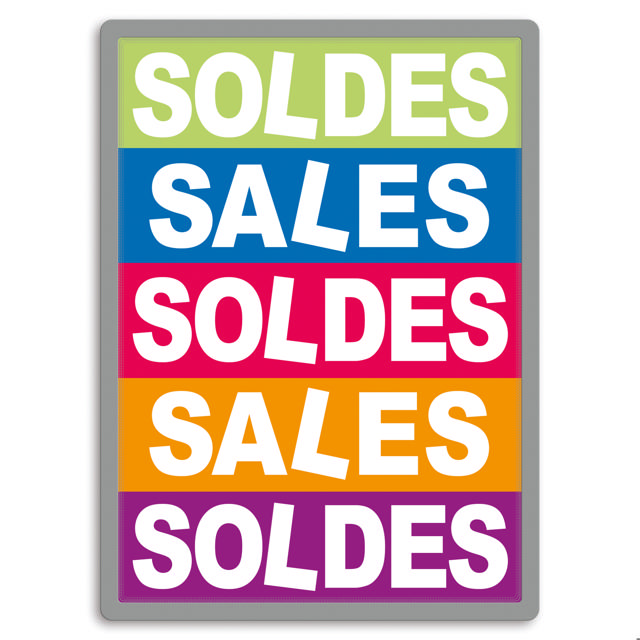 Magneto Self-adhesive Frame Display Pocket, Large Format, Repositionable, 50 x 70 cm