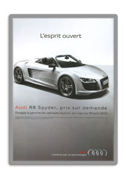 Magneto Self-adhesive Frame Display Pocket, Large Format, Repositionable, A1