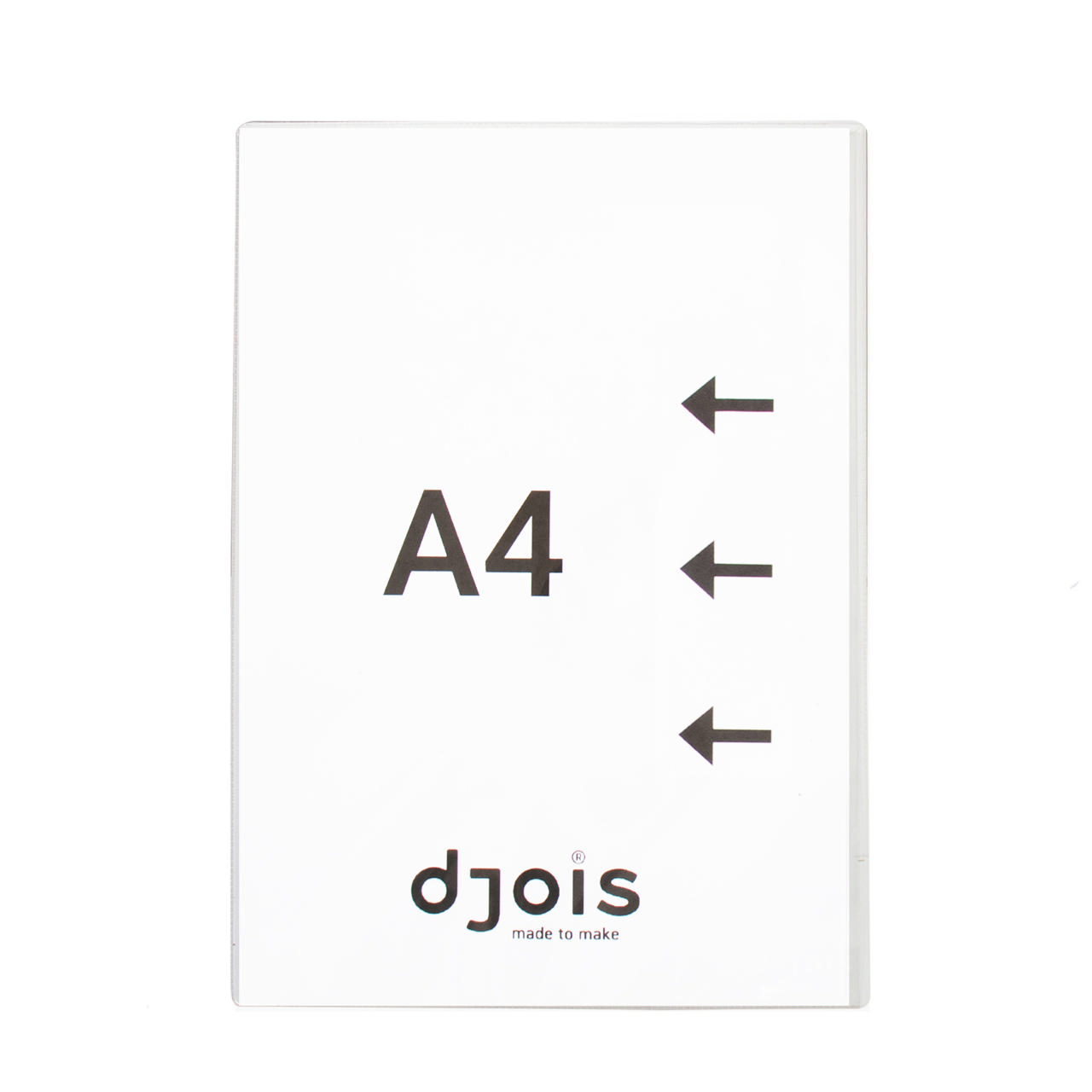 Magnetic signage pocket, long side opening, A4