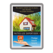 Magneto Window Grip Frame Display Pocket, Repositionable, A4