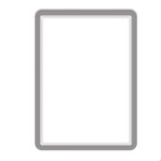 Magneto Window Grip Frame Display Pocket, Repositionable, A4