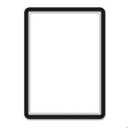 Magneto Window Grip Frame Display Pocket, Repositionable, A4